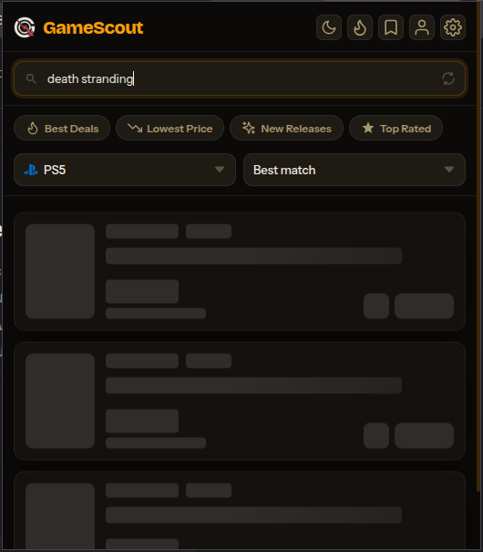 Search inside the popup