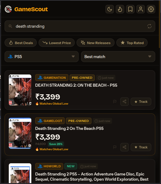 Spot the lowest price